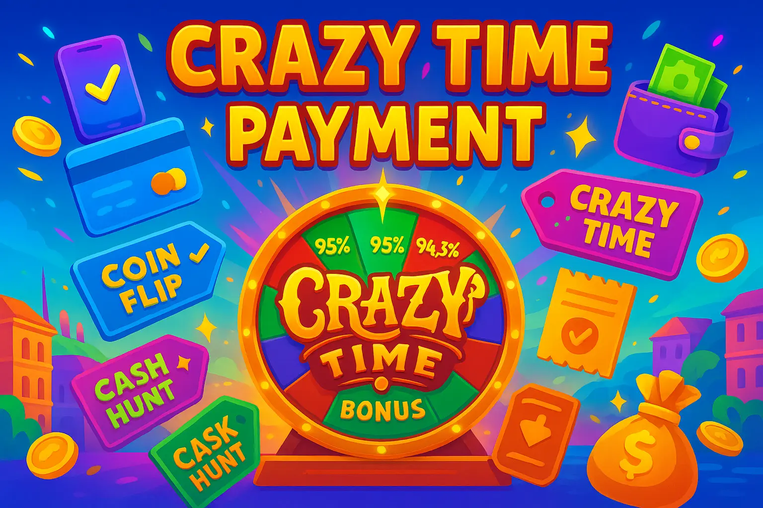 Crazy Time payment options in Italy
